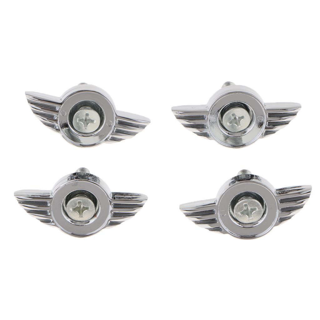 4 Pieces Universal Car Anti-Theft License Plate Fasteners Bolts Screw