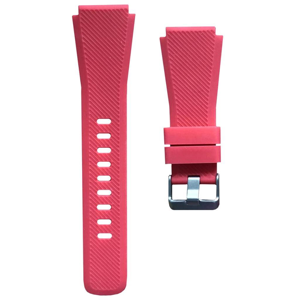 2 Pieces Replacement Silicone Band Strap For Samsung Gear S3 22mm Band