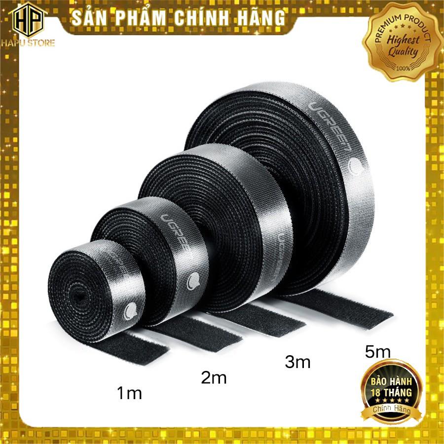 Dây dán Velcro UGREEN LP124 màu xám chính hãng - Hàng Chính Hãng