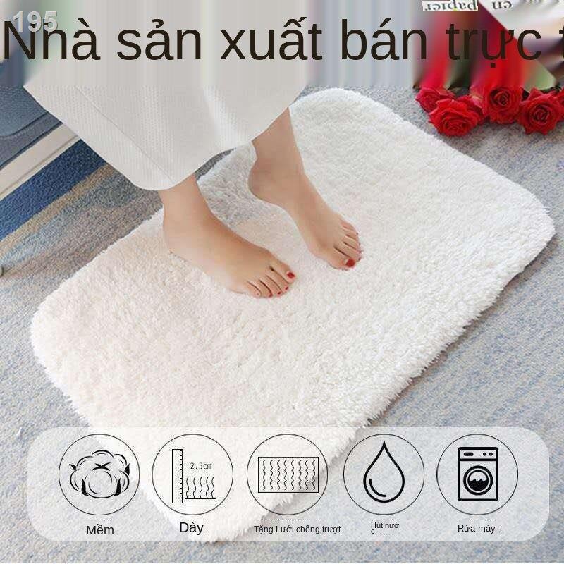 Thảm trải sàn cửa ra vào phòng tắm ngủ có thể giặt được chống trượt thấm nước gia dụng tấm lót