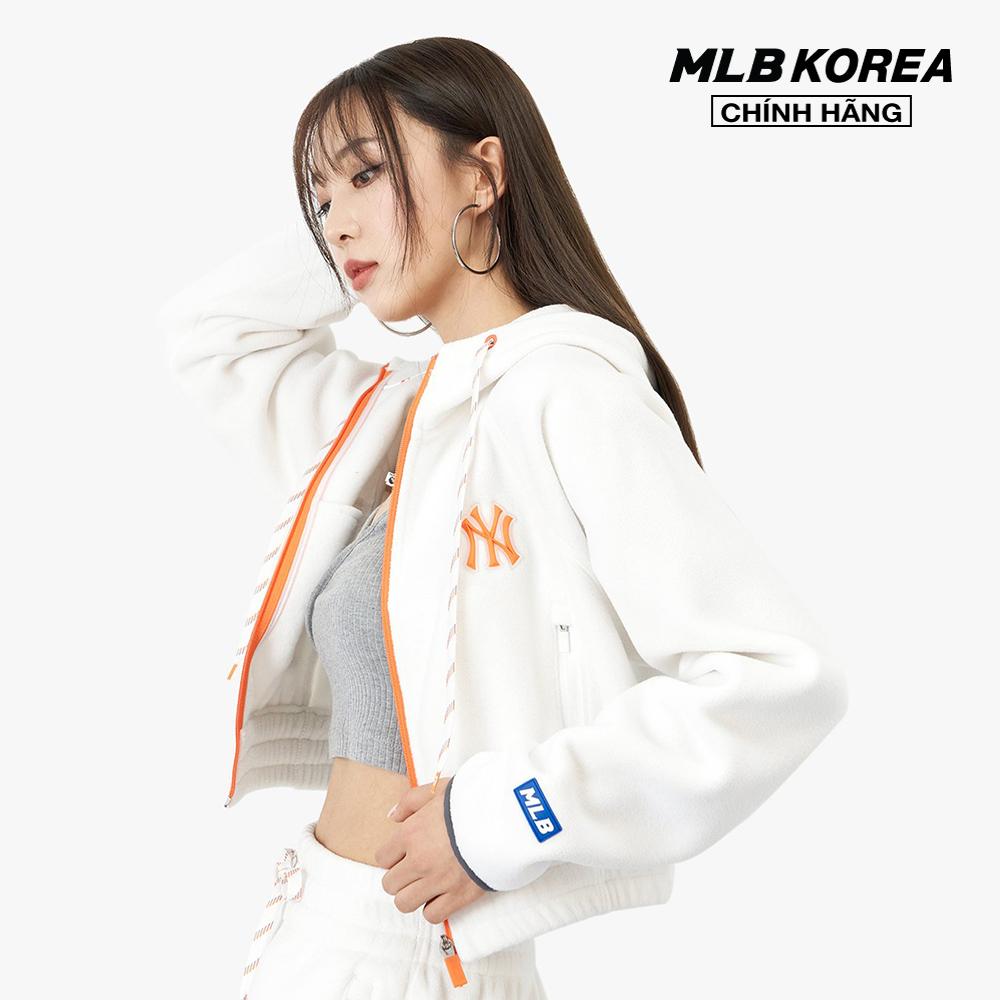 MLB - Áo hoodie nữ tay dài phối mũ Athleisure Polar Fleece 3FTRA0326