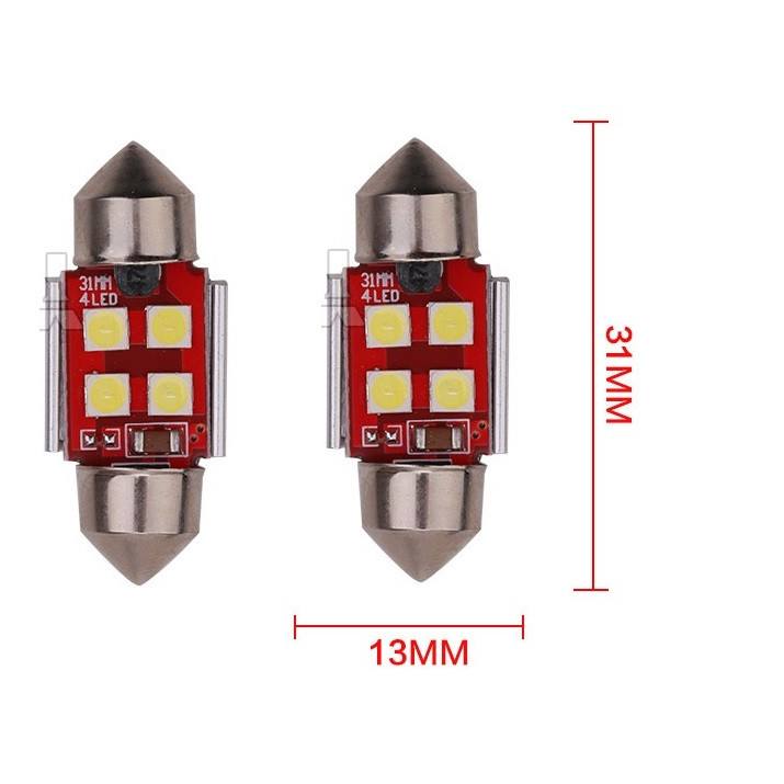 Đèn LED Gắn Trần Nội Thất Xe Ô Tô ( 2 cái )