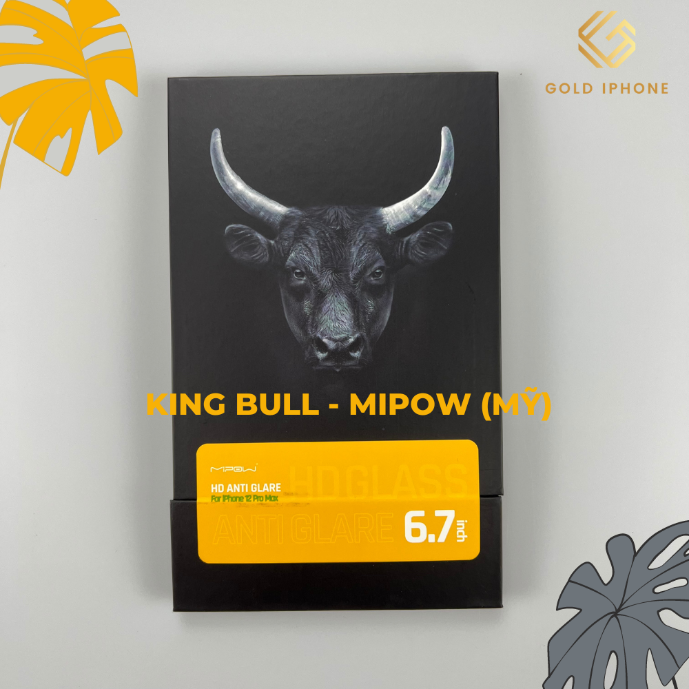 Kính cường lực King Bull Mipow (Mỹ) BJ321/BJ213/BJ211 Trong suốt Full màn hình - Hàng chính hãng