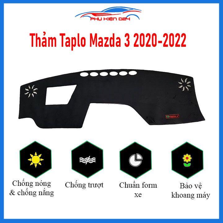 Thảm taplo xe ô tô Mazda 3 2020-2021-2022 chống nắng nóng làm mát xe mở rộng tầm nhìn