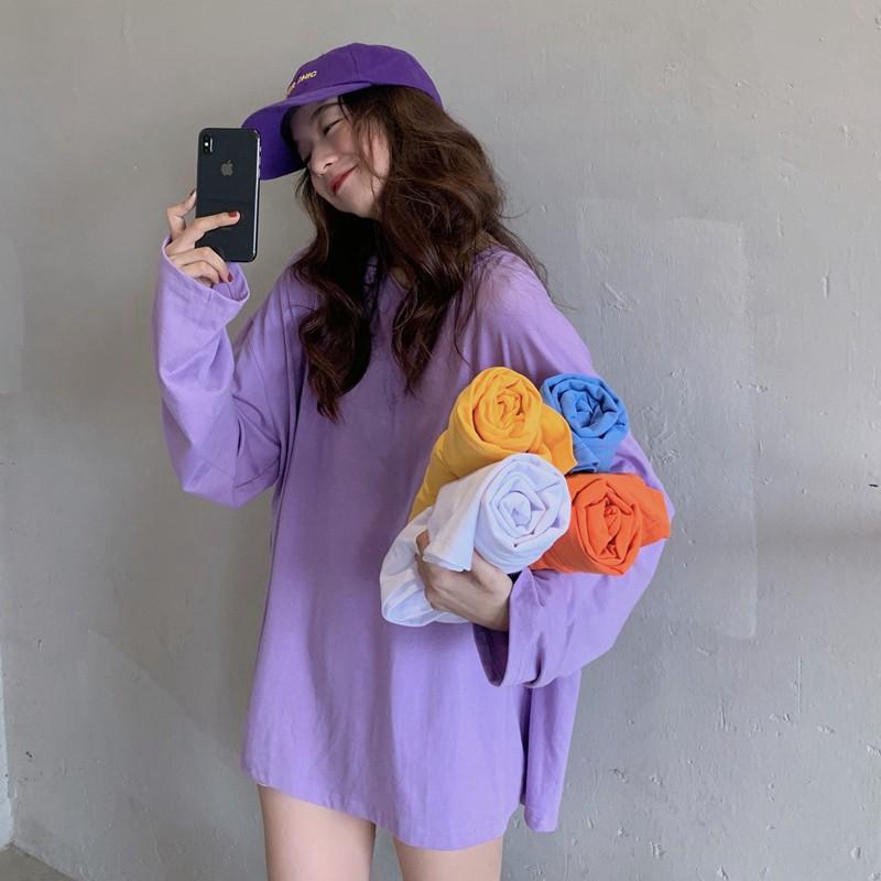Áo thun tay dài form rộng Yinxx, áo sweater Unisex SW00