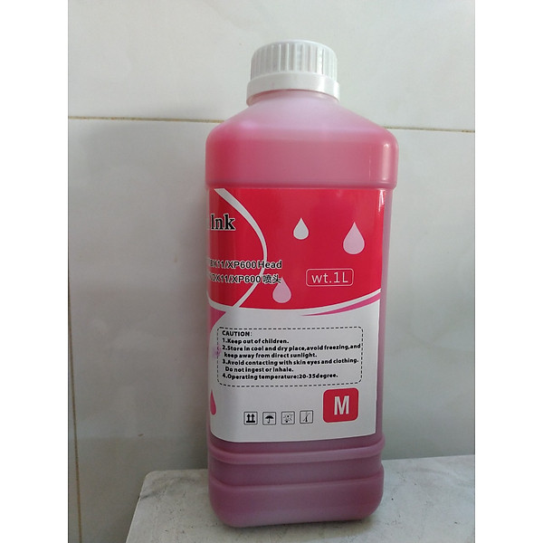 Bộ 4 chai mực dành cho máy in Decal khổ lớn đen, xanh, đỏ, vàng