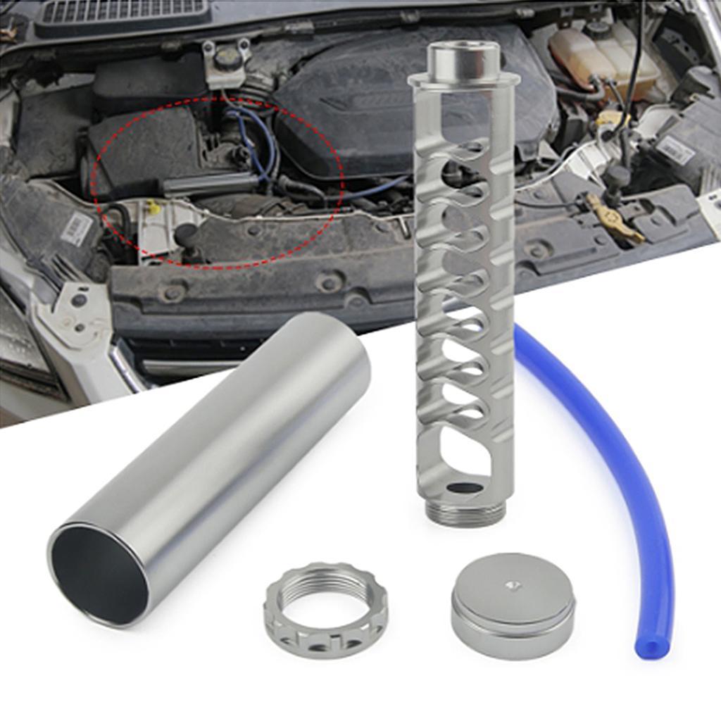 2 Set 1 / 2-28 Fuel Filter Kit, Auto Aluminum Fuel Filter For 4003 WIX 24003, Silver + Black