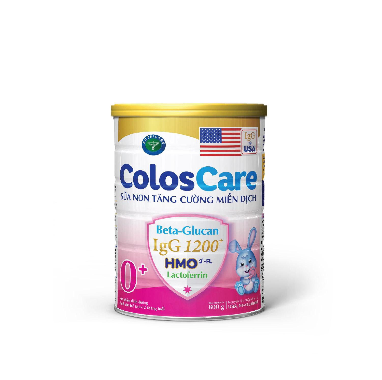 Sữa bột Nutricare ColosCare 0+ - sữa non tăng cường miễn dịch (800g)