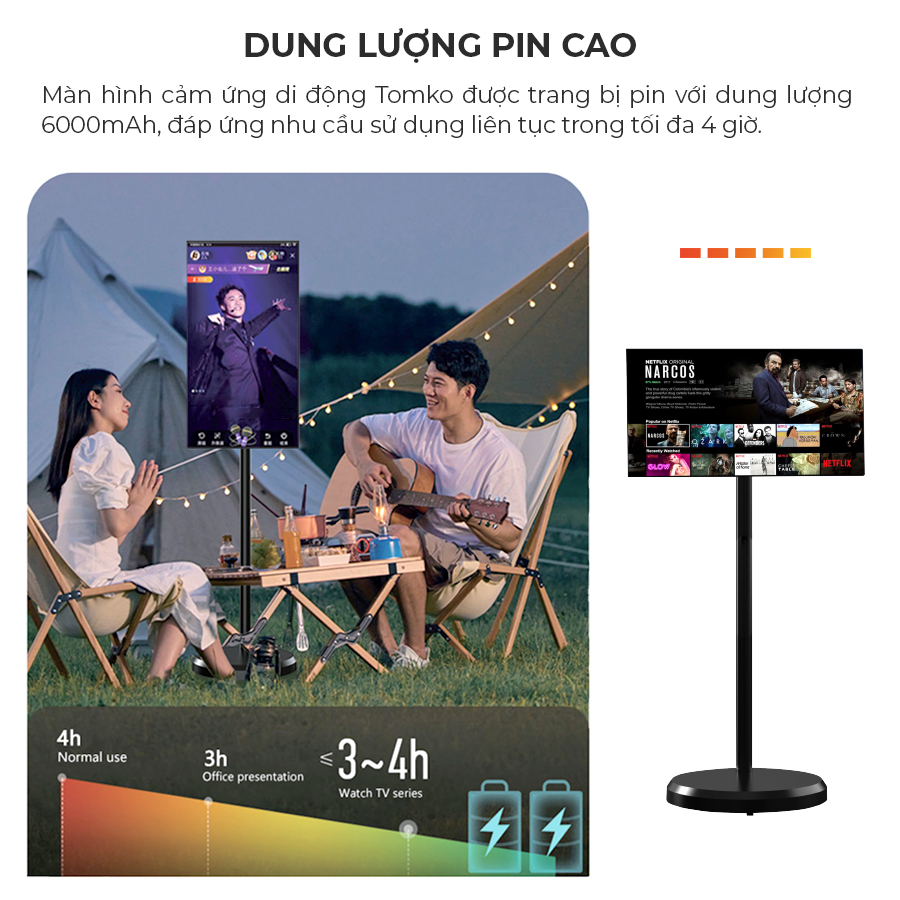 Thiế bị cảm ứng đa nhiệm TOMKO GOWITHME - dùng hát karaoke - làm quà tặng - thiết bị livestream - yoga - TOMKO GoWithMe - Hàng Chính Hãng