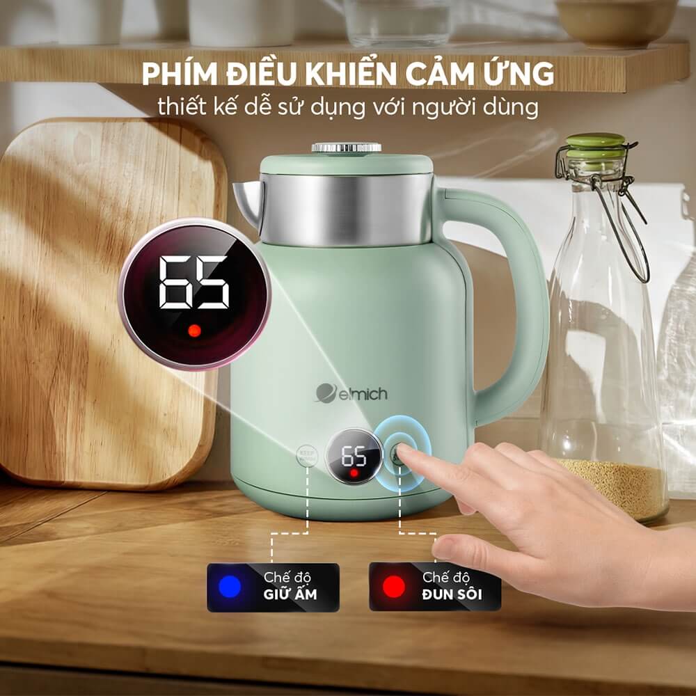 Ấm siêu tốc Elmich KEE 8456 AW - Hàng chính hãng
