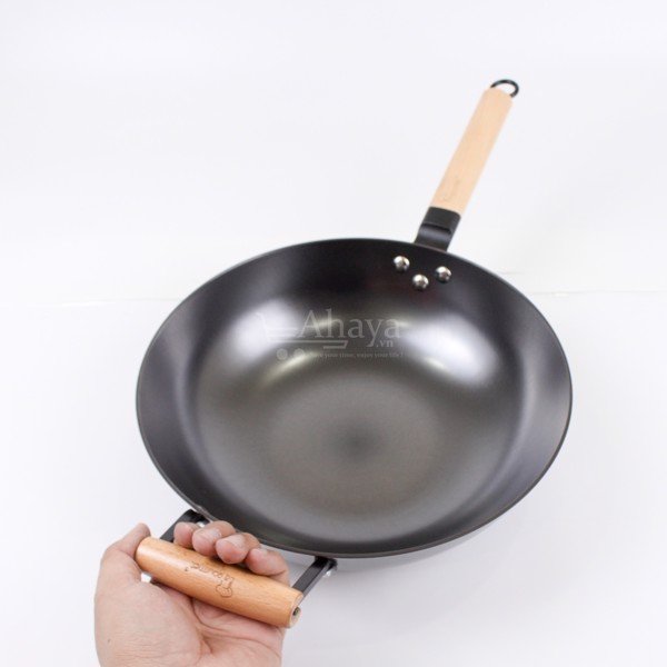 Chảo Gang Chống Dính La Gourmet Nitrigan - 30 cm (Tay Cầm Dài) - Thương Hiệu USD - Hàng Chính Hãng