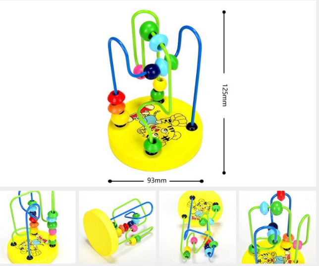 Đồ chơi luồn hạt mini gỗ cho bé luyện khéo tay kiên nhẫn