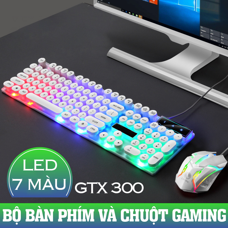 Bộ bán phím chuột máy tính GTX 300  , bàn phím giả cơ  có độ nhạy cao - K1308