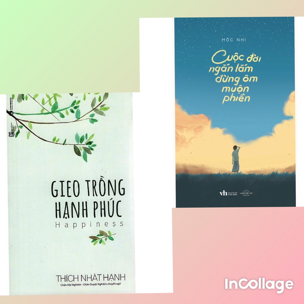 COMBO 2 cuốn  nghệ thuật sống đẹp Cuộc đời ngắn lắm đừng ôm muộn phiền + Gieo Trồng Hạnh Phúc (Tái Bản)