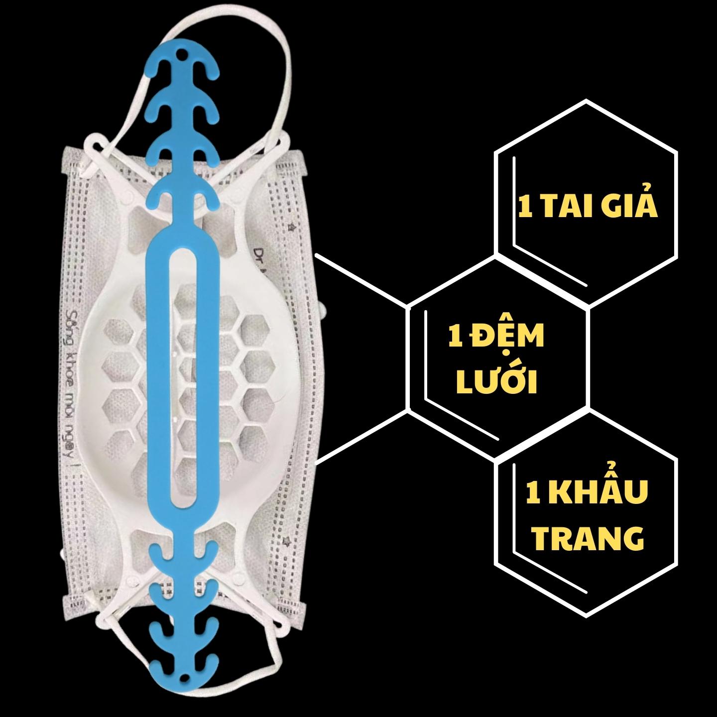 Dây đeo khẩu trang Sillicone O1 chống đau tai (tóc dài)