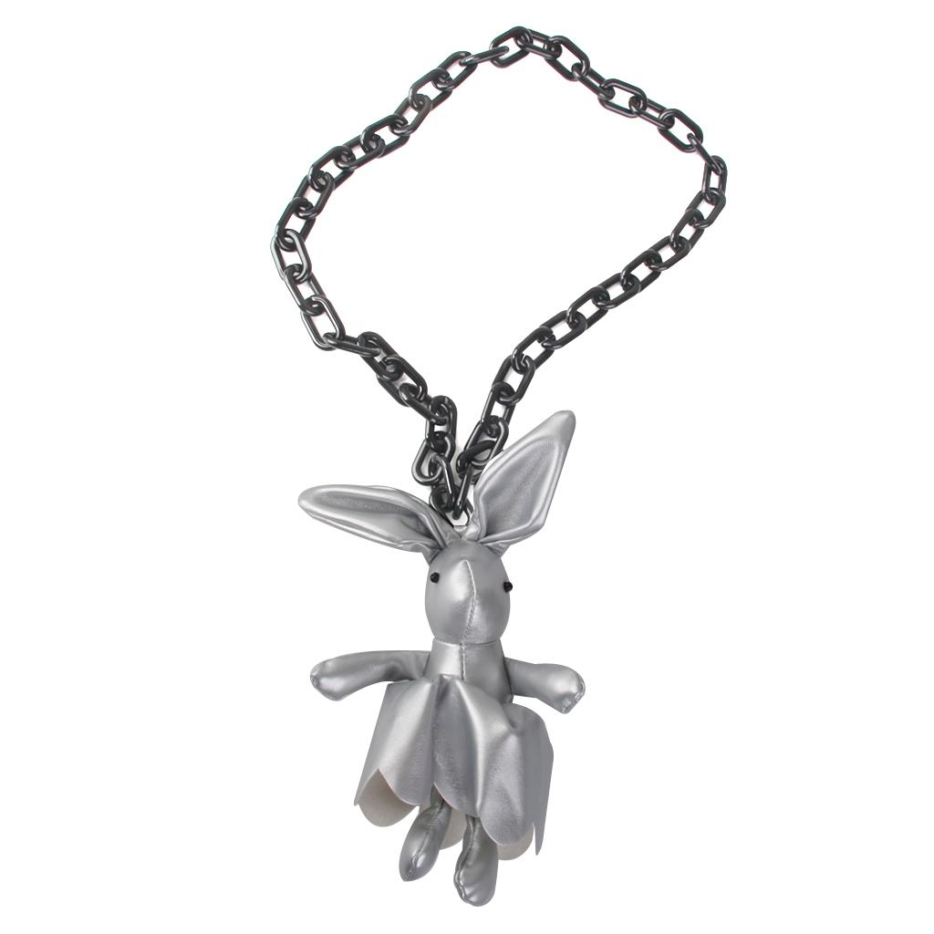Fashion Cute Rabbit Pendant Statement Long Chain Sweater Necklace Jewelry