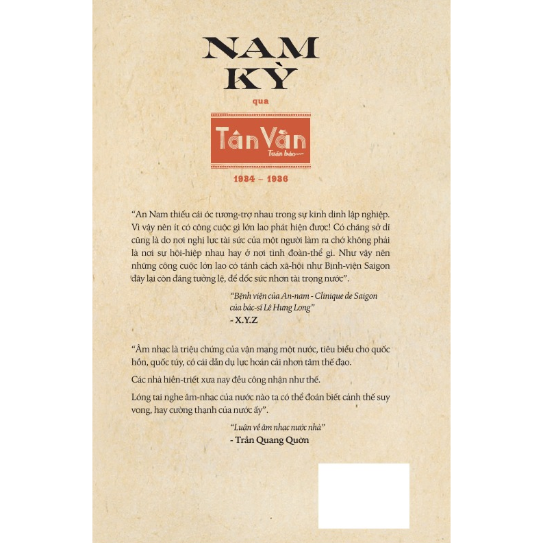 Nam Kỳ qua Tân Văn tuần báo (1934-1936)