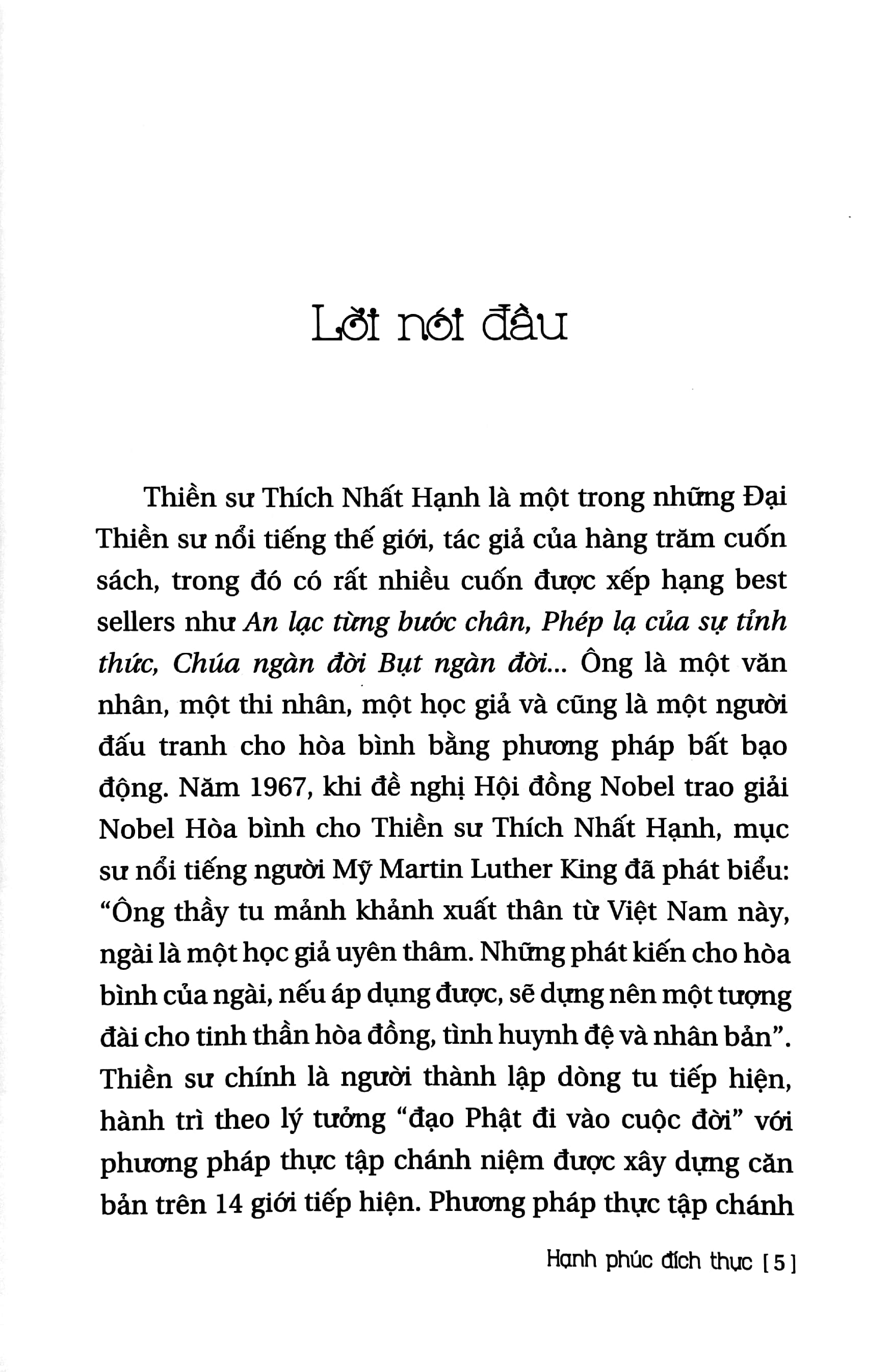 Trò Chuyện Với Thiền Sư Thích Nhất Hạnh - Hạnh Phúc Đích Thực- Hoàng Anh Sướng