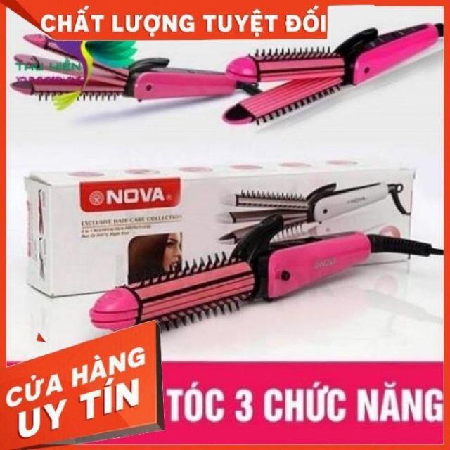 LƯỢC ĐIỆN NO.VA. 3 IN 1 ( LÀ TÓC - DẬP XÙ - LÀM XOĂN )