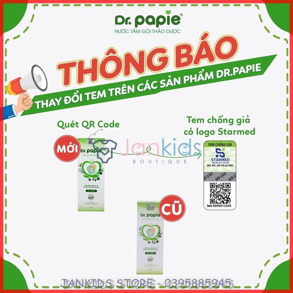 Nước tắm thảo dược DR. PAPIE giúp ngăn ngừa và giảm các vấn đề về da cho bé 0-3 tuổi