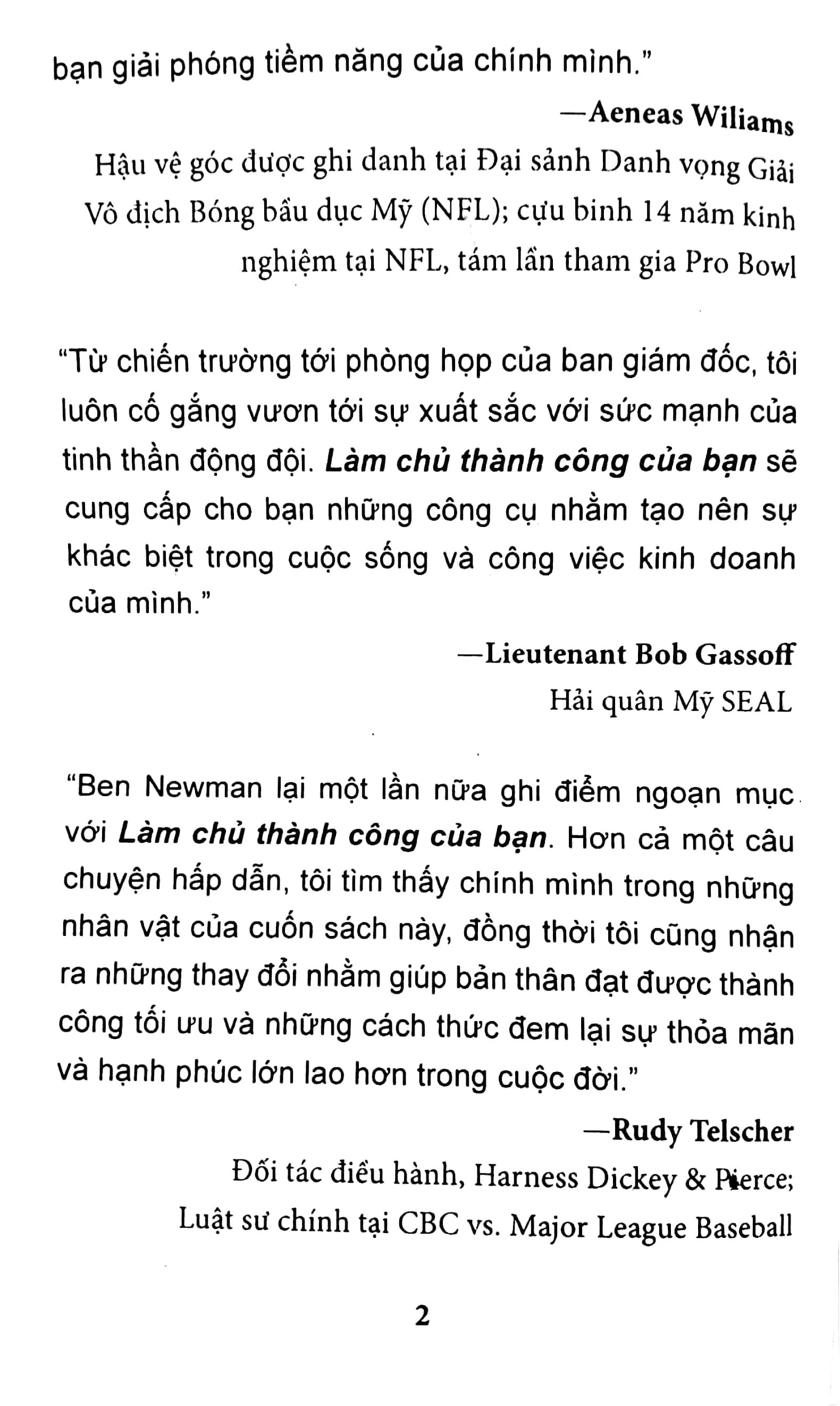 Làm Chủ Thành Công Của Bạn