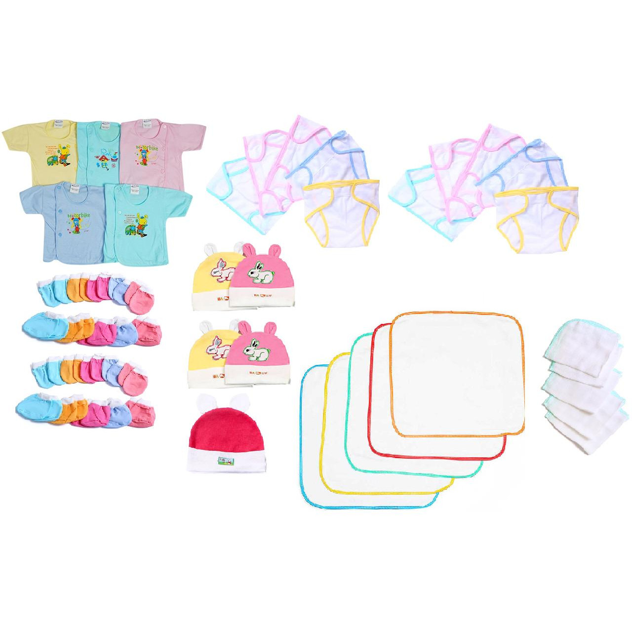 Set 50 Đồ Dùng Cho Bé Sơ Sinh từ 2 - 8kg _gái
