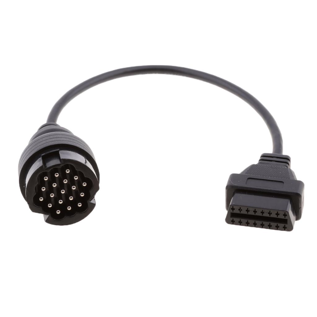 Car 19 Pin Male Pin OBDII Cable Adapter for