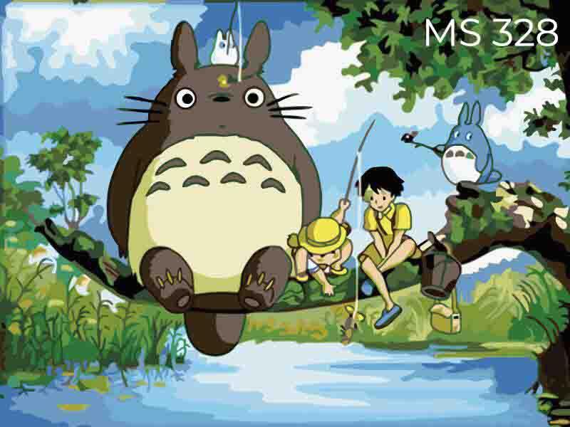 Tranh Tô Màu Theo Số Licopen - Tranh Totoro - MS328