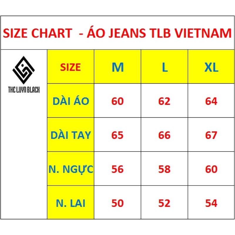 Áo Khoác Jean Nam Đen Chất Liệu Cao Cấp Không Phai Màu Phong Cách Quý Ông Đường Phố - TLB Vietnam