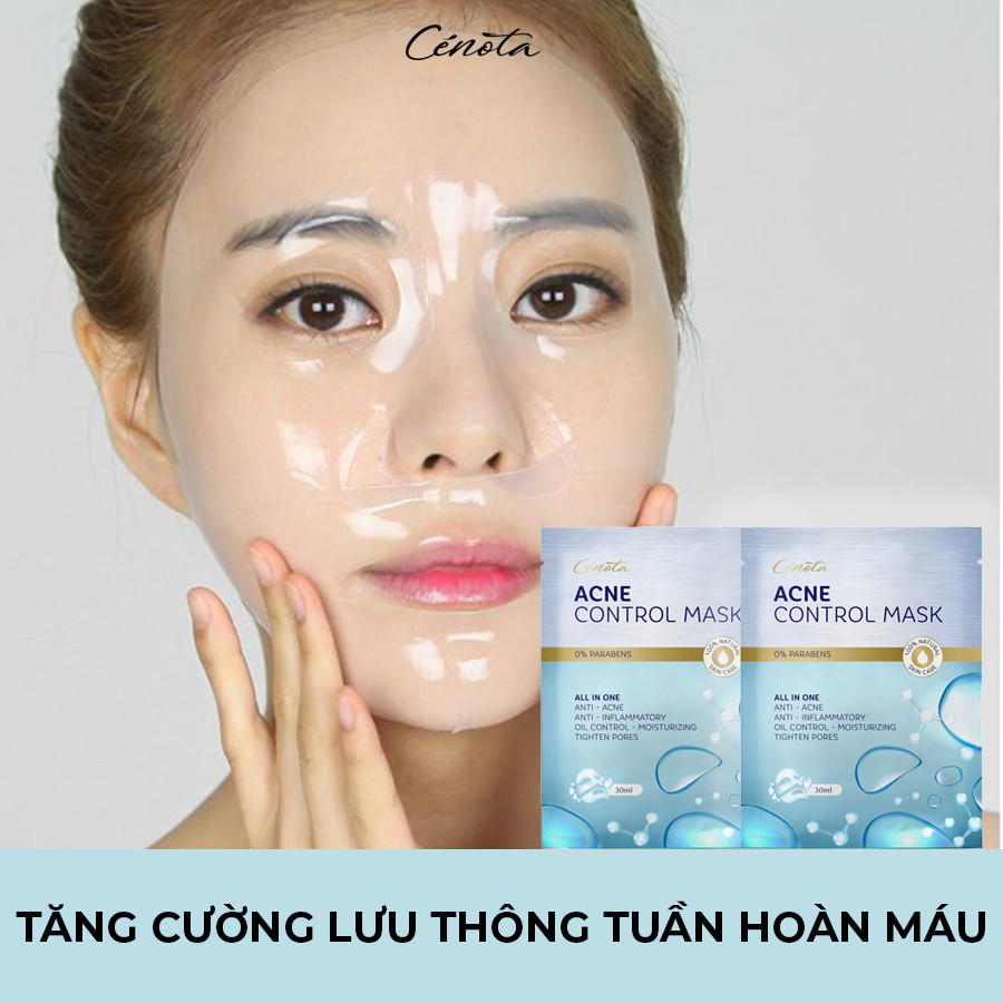 Mặt Nạ Ngừa Mụn Dưỡng Ẩm Sáng Da Cenota Acne Control