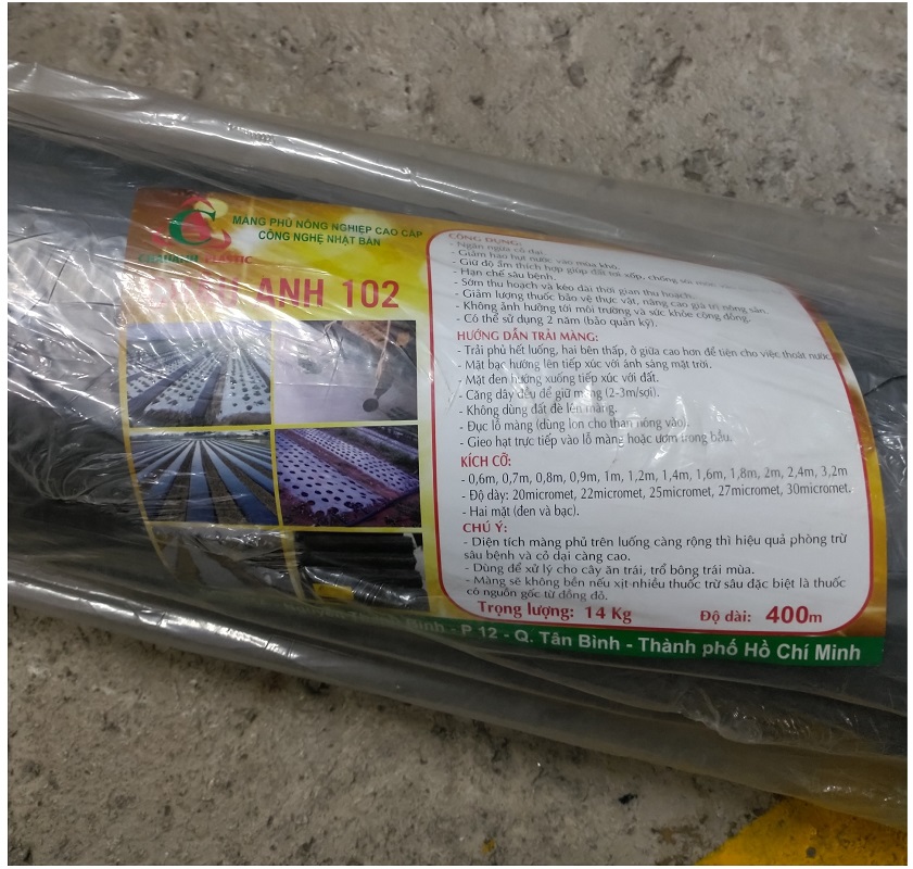 Màng phủ Châu Anh khổ 1.4m x 400m, dày 30mic - MÀNG PHỦ NÔNG NGHIỆP CAO CẤP, CÔNG NGHỆ NHẬT BẢN!