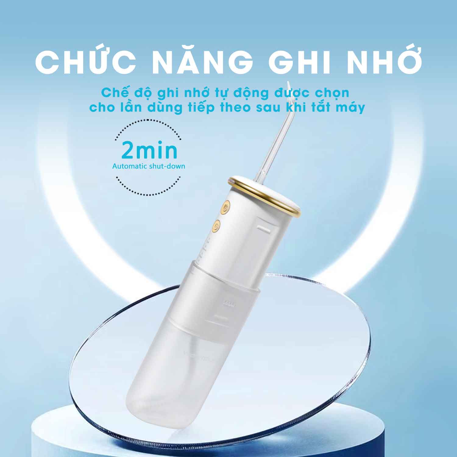 Máy tăm nước du lịch cao cấp WaterPush CY-1000 New Version - Siêu nhỏ gọn - Máy lỗi đổi mới nguyên seal 1 năm tận nhà