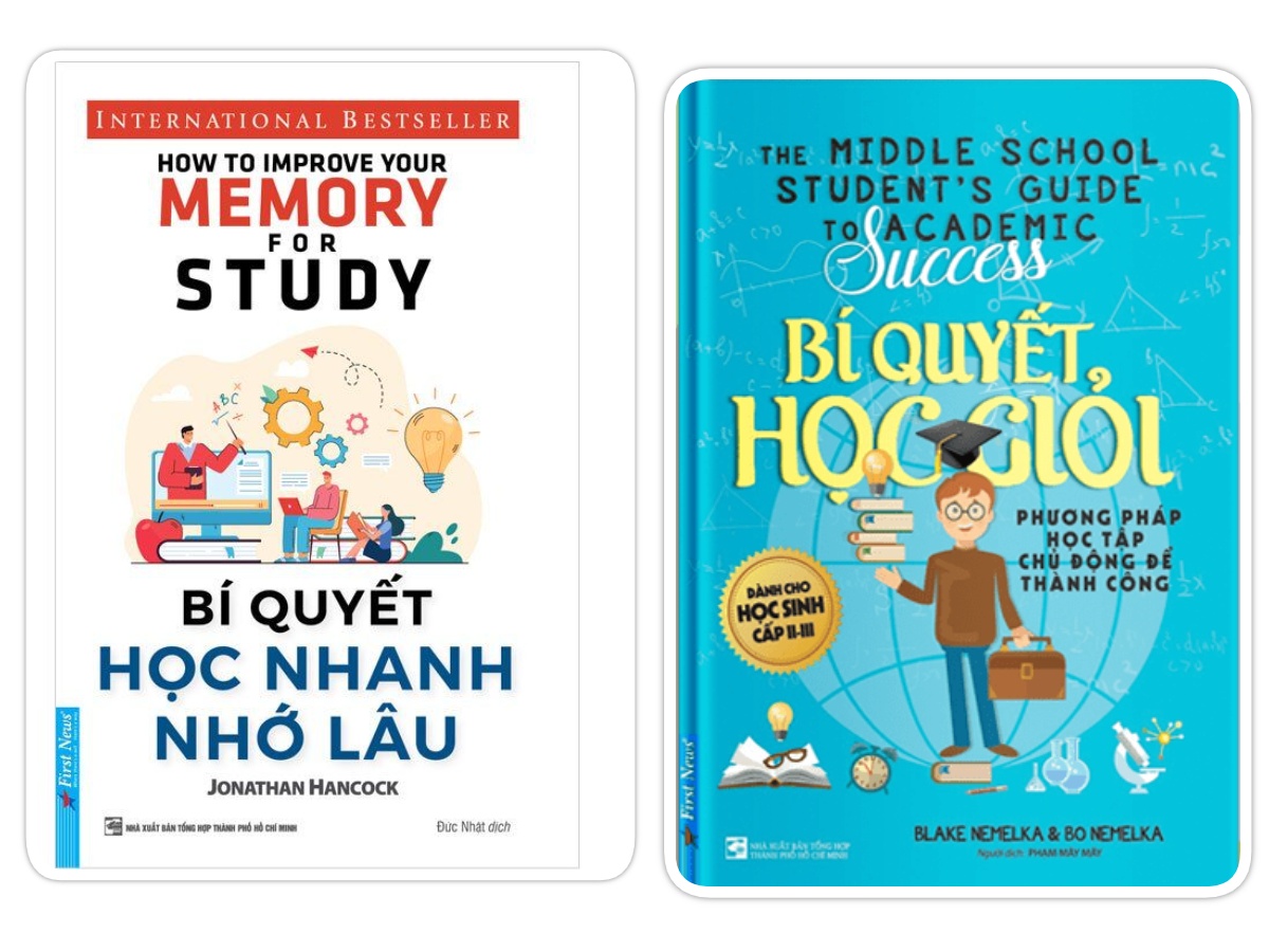 Sách - Combo Bí Quyết Học Nhanh Nhớ Lâu Bí Quyết Học Giỏi - First News