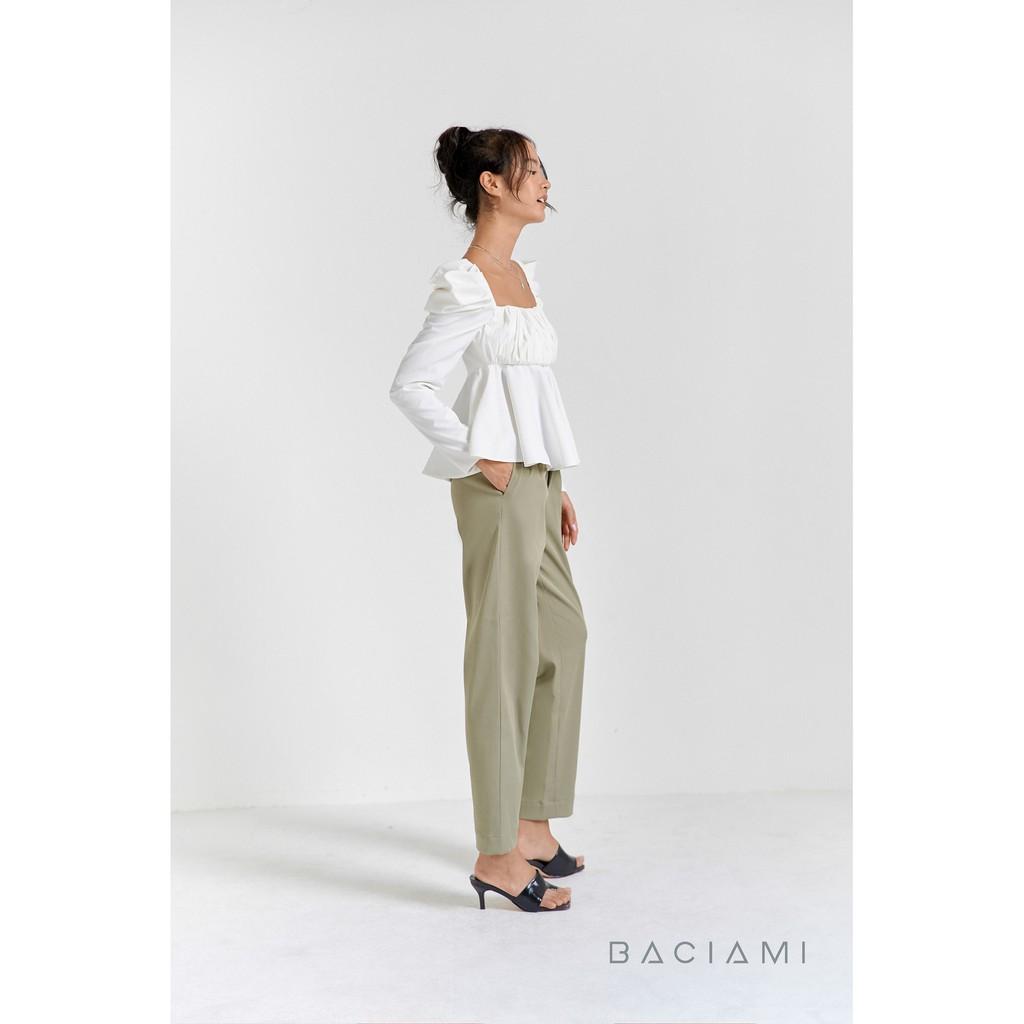 Baciami-Quần Kaki Xếp Ly Eo