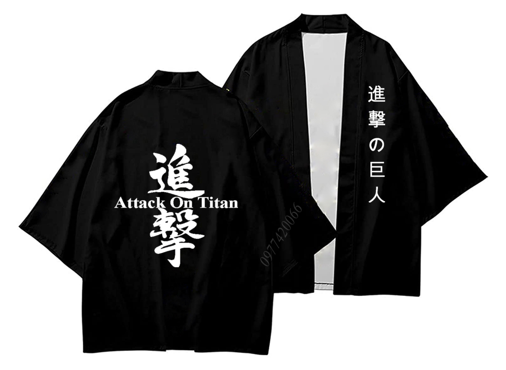 áo ATTACK ON TITAN, áo khoác kimono đội trinh sát trong ATTACK ON TITAN phong cách Nhật Bản