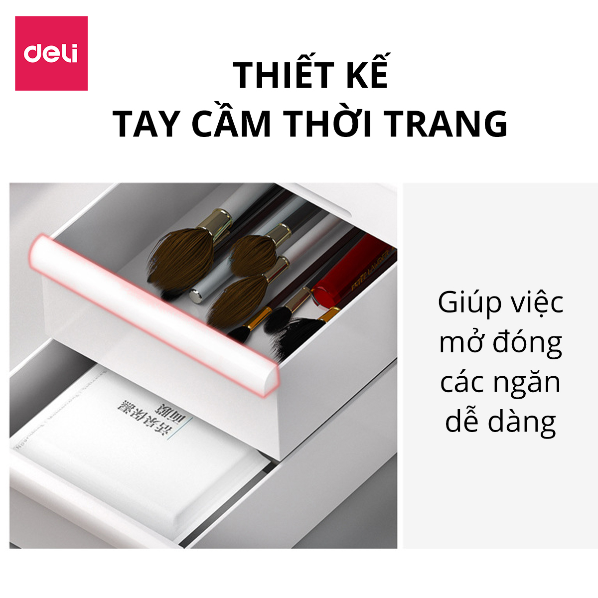 Kệ Đựng Mỹ Phẩm Nhựa Dày Nhiều Tầng Để Bàn Deli - Khay Đựng Đồ Trang Điểm Đa Năng Có Hộp Ngăn Kéo Tiện Lợi Decor Bàn Làm Việc Góc Học Tập - VS556 VS557