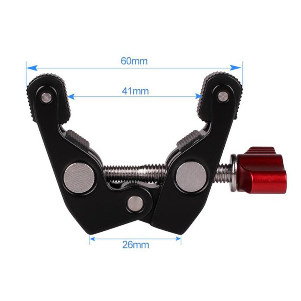 Multi-function 1/4'' Ballhead Arm Super Clamp Mount Adapter for Mobile Phone