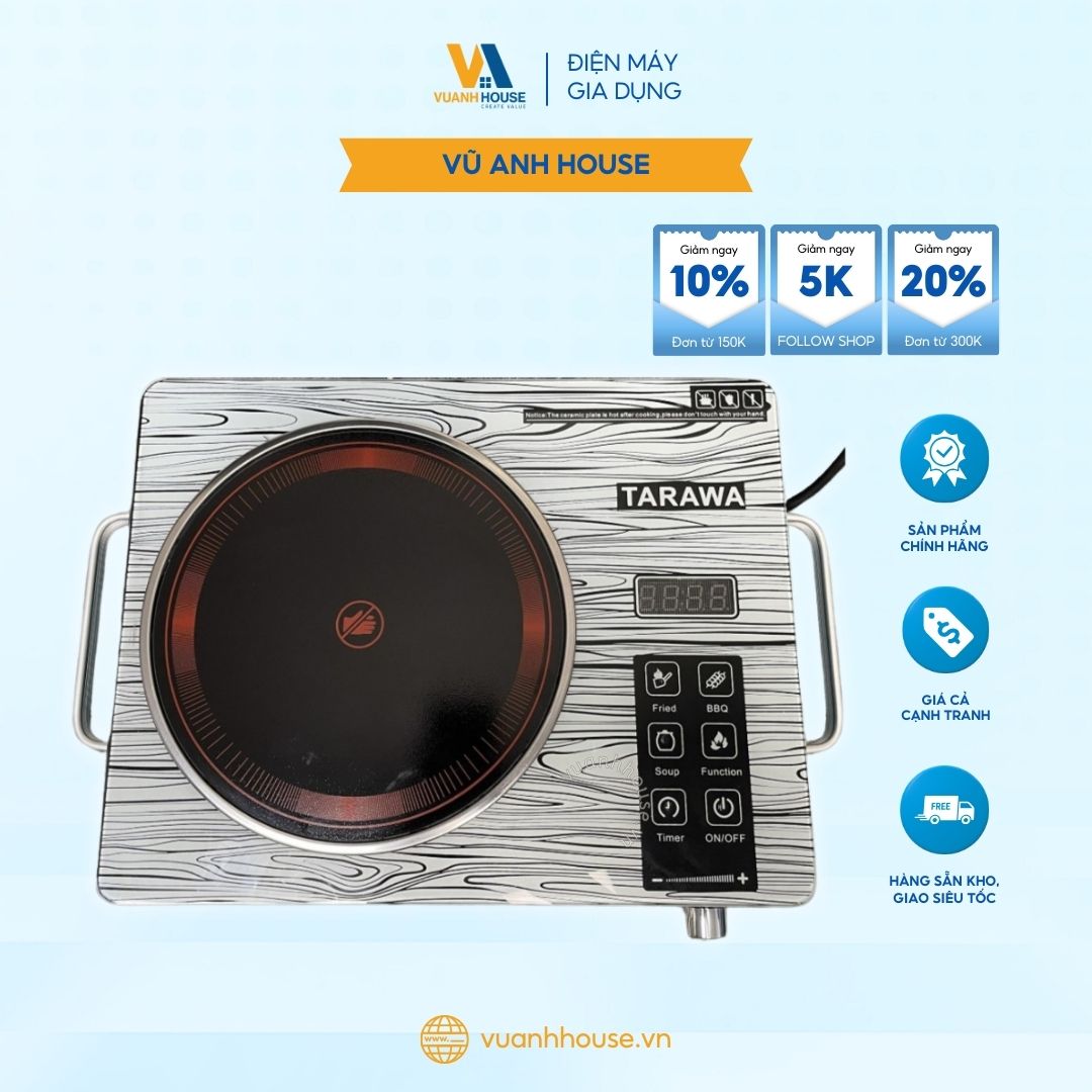 Bếp hồng ngoại SV-14 2000W  mặt gốm cao cấp chịu nhiệt cao - Hàng Chính Hãng