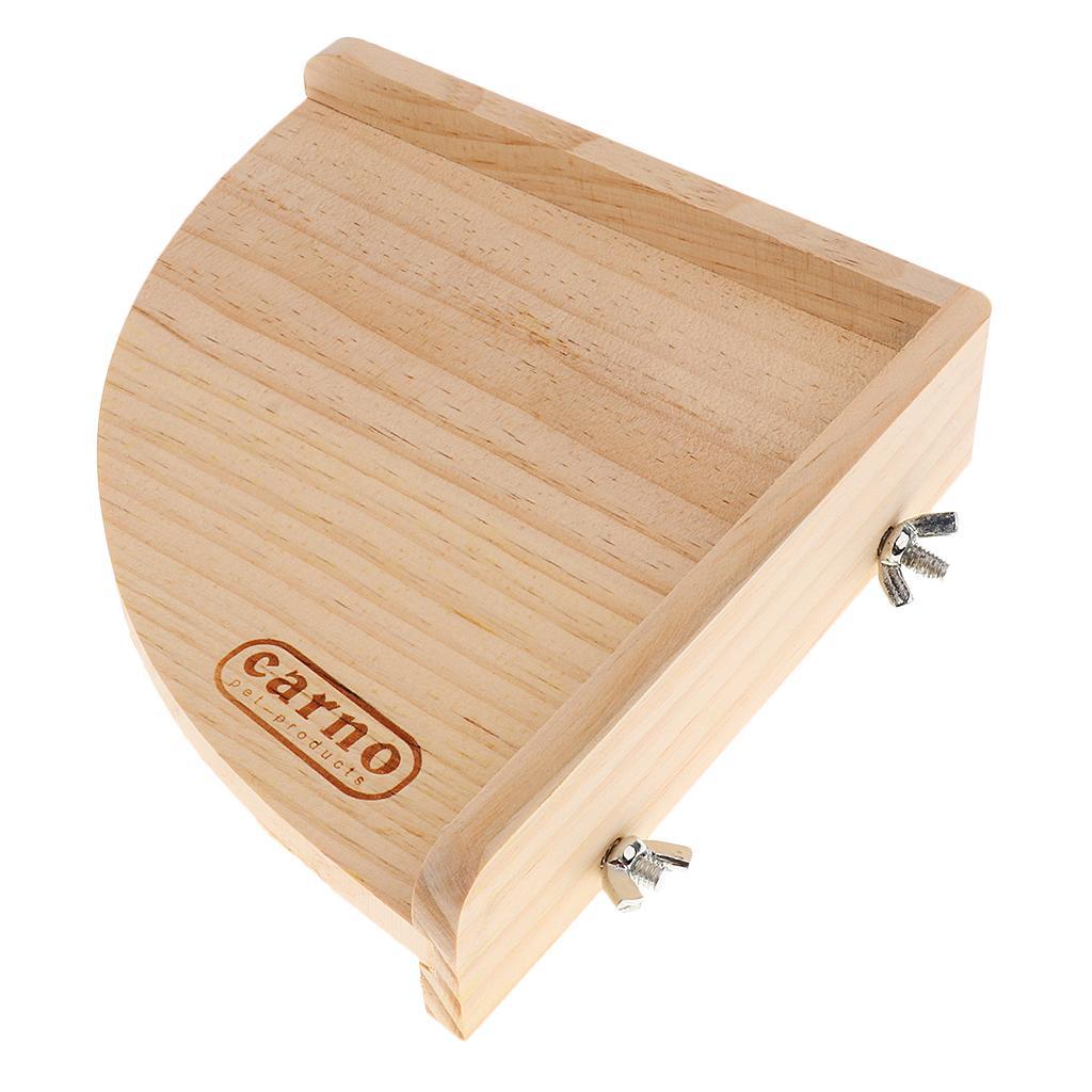 Wooden Platform Stand Hamster Rat Perch for Bird Parrot Small Animal Cages