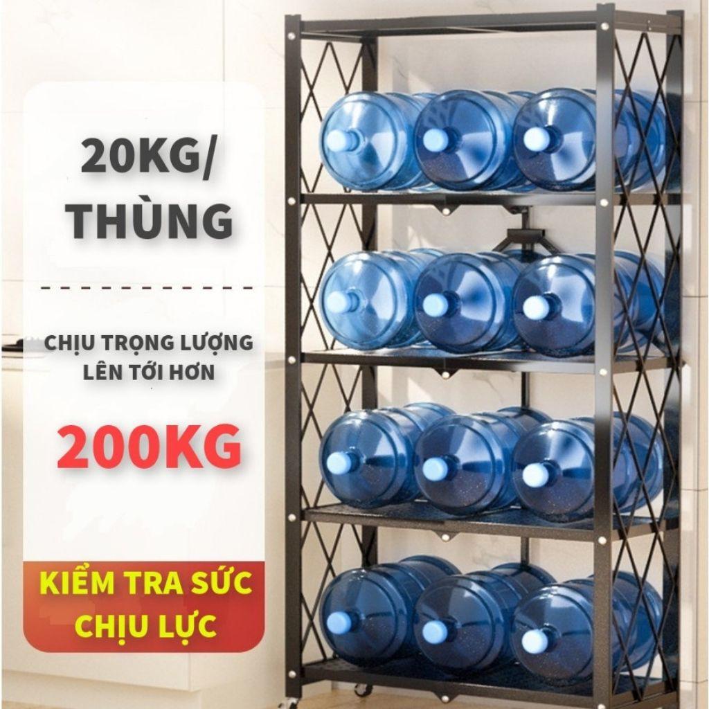 Kệ đa năng, kệ sắt để đồ gấp gọn có bánh xe cao cấp- BẢO HÀNH 12 THÁNG