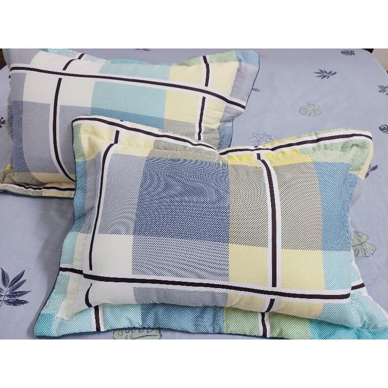 02 vỏ gối nằm 100% cotton Hàn cao cấp