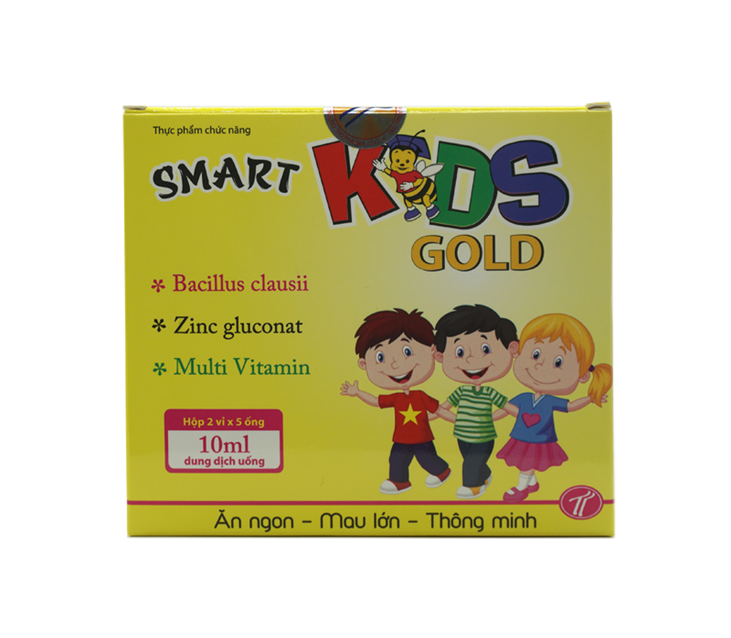 Thực phẩm bảo vệ sức khỏe SMART KIDS GOLD  cho trẻ hệ tiêu hóa khỏe mạnh