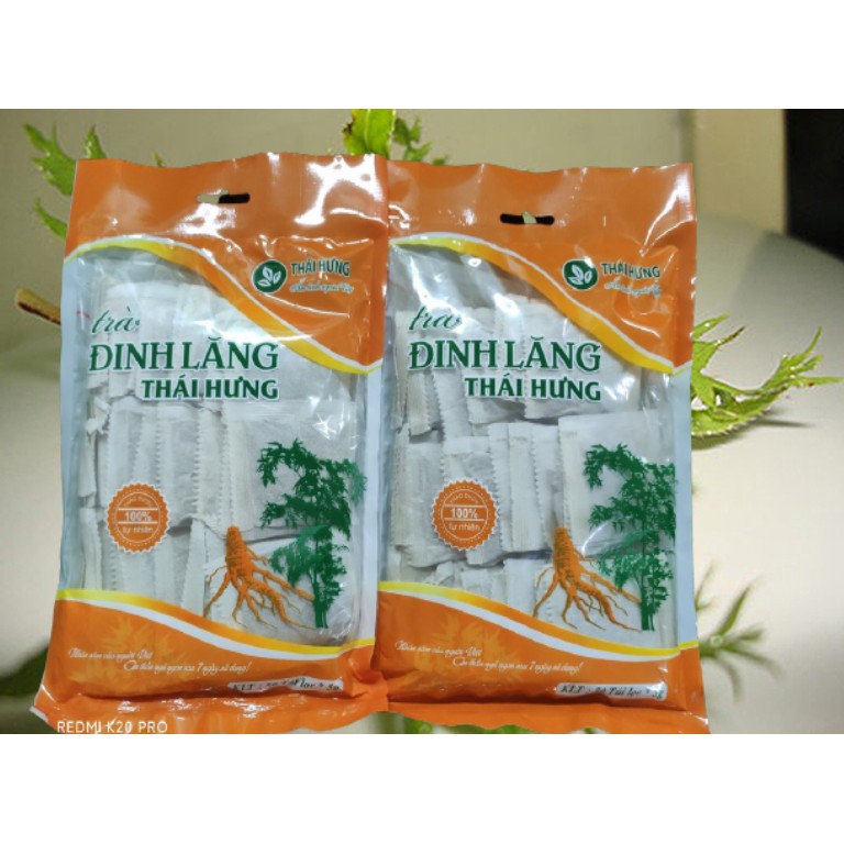 Trà Đinh lăng Thái Hưng An thần, giảm stress, ngủ ngon Bịch 50 túi lọc x 5g
