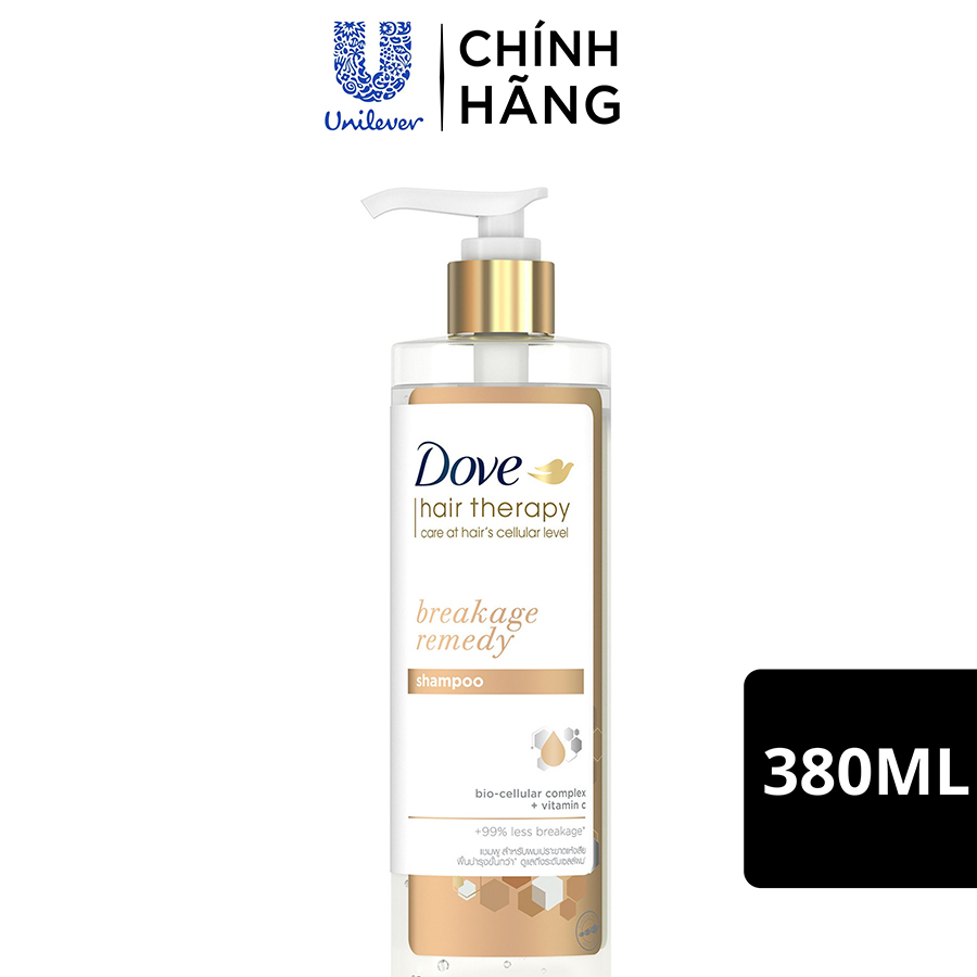 Dầu gội Dove Breakage Remedy Phục hồi và Ngăn gãy rụng 380ml