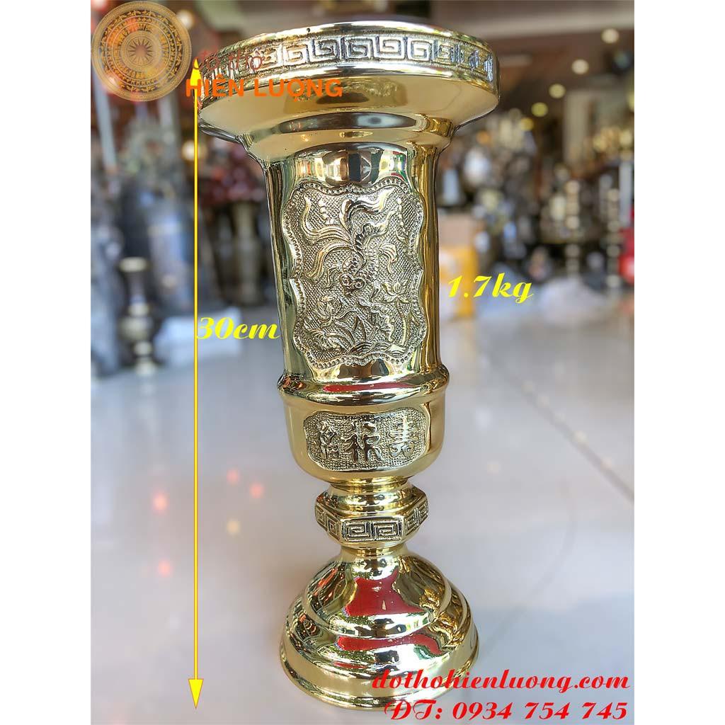 Ống Hương Bằng Đồng Dáng Loe