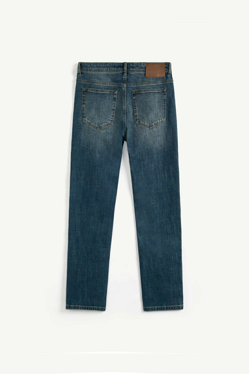 Quần Jean Nam ROUTINE Ống Ôm Túi Đắp Trơn Form Slim màu Xanh đậm - 10S24DPA006 | LASTORE MENSWEAR