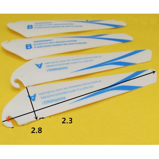 Bộ Cánh quạt dài 9cm dạng móc vào nẹp cánh