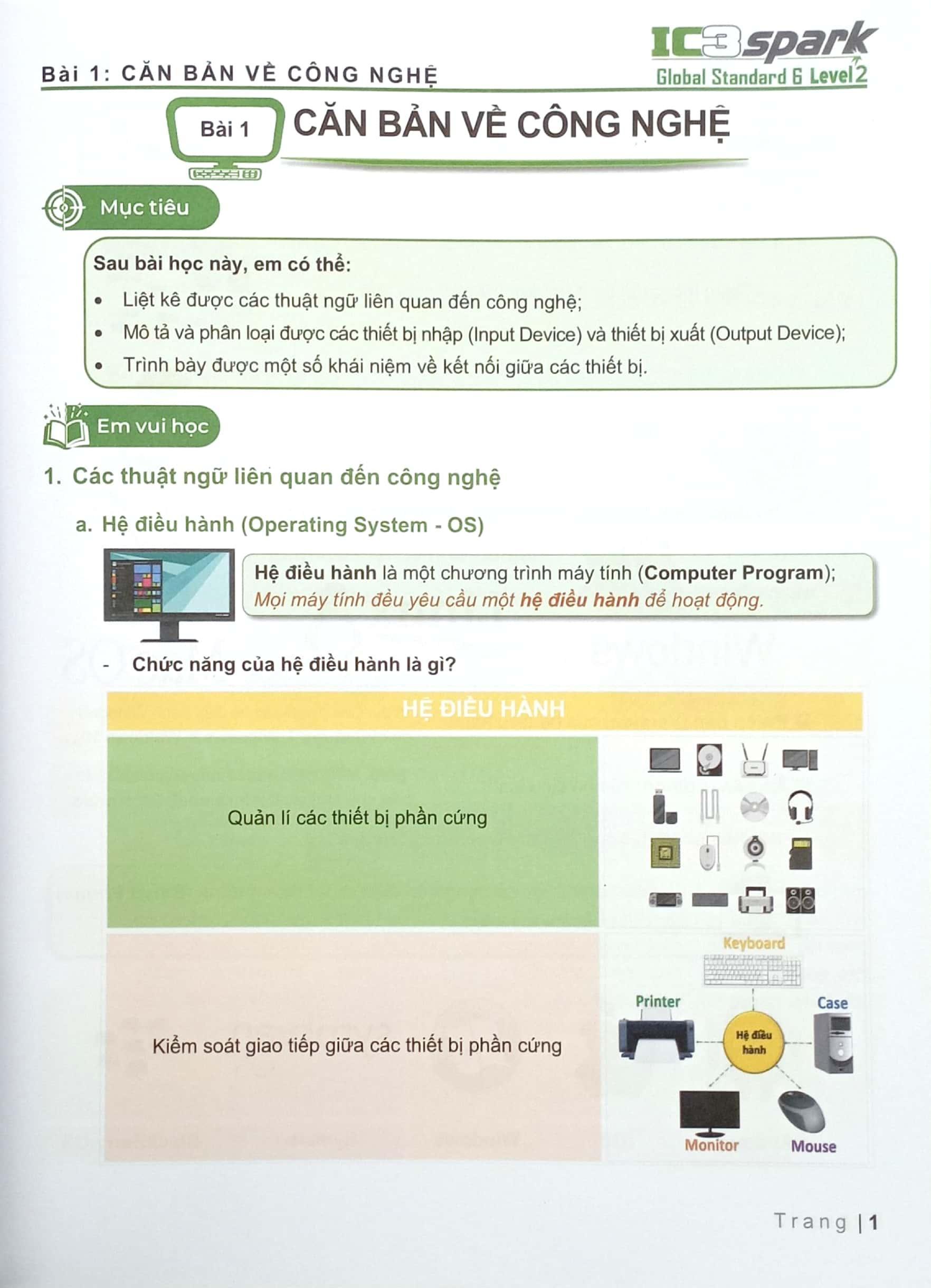 Sách - Sách Tăng Cường Tin Học Quốc Tế IC3 - Level 1, 2, 3 (Trọn bộ)