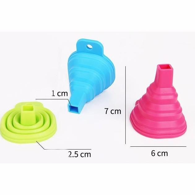 Phễu chiết gia vị đa năng tiện dụng gấp gọn silicon