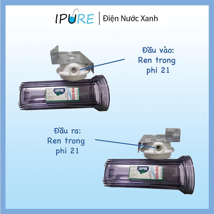 Máy lọc nước thô 4 cấp lọc DNX IPURE bộ lọc nước đầu nguồn nâng pH khử sắt clo